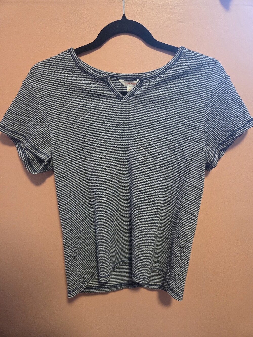 Navy & White Stripe Short Sleeve Tee